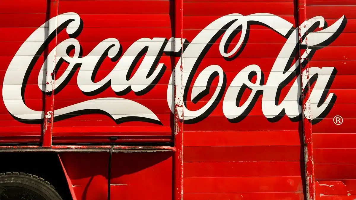 Coca-Cola's branding strategy on a truck