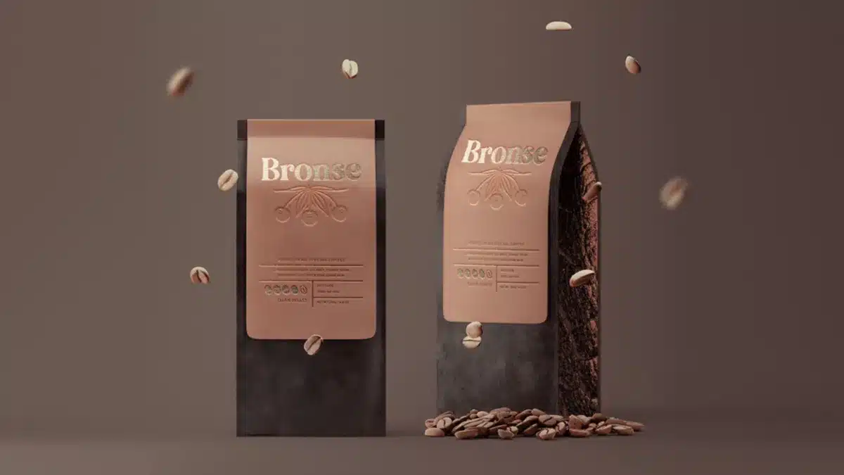 Bronse Coffee design packaging