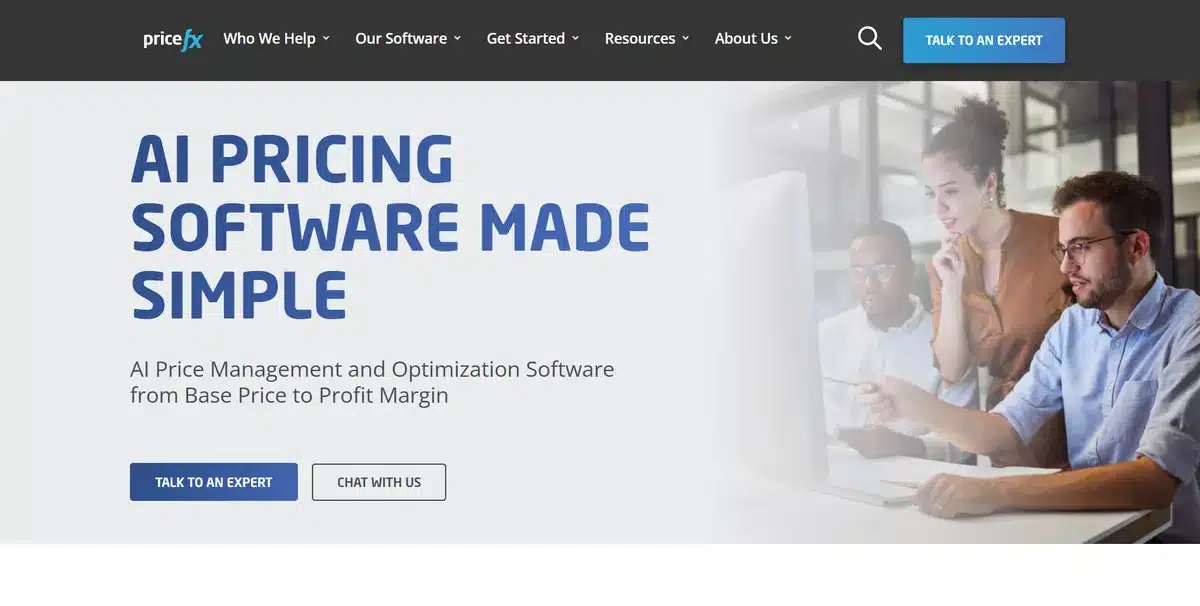 Pricefx's business website