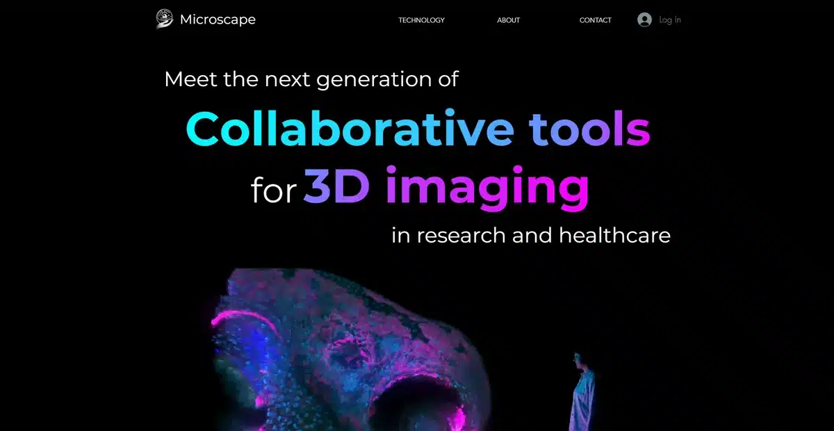 Microscape business website quickly explaining what they offer
