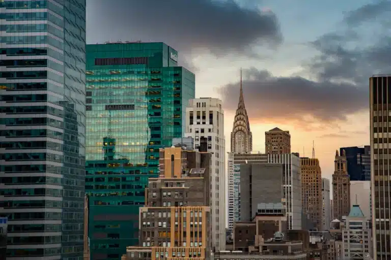 New York City, as the hero image of "Homepage Examples from New York Companies" article